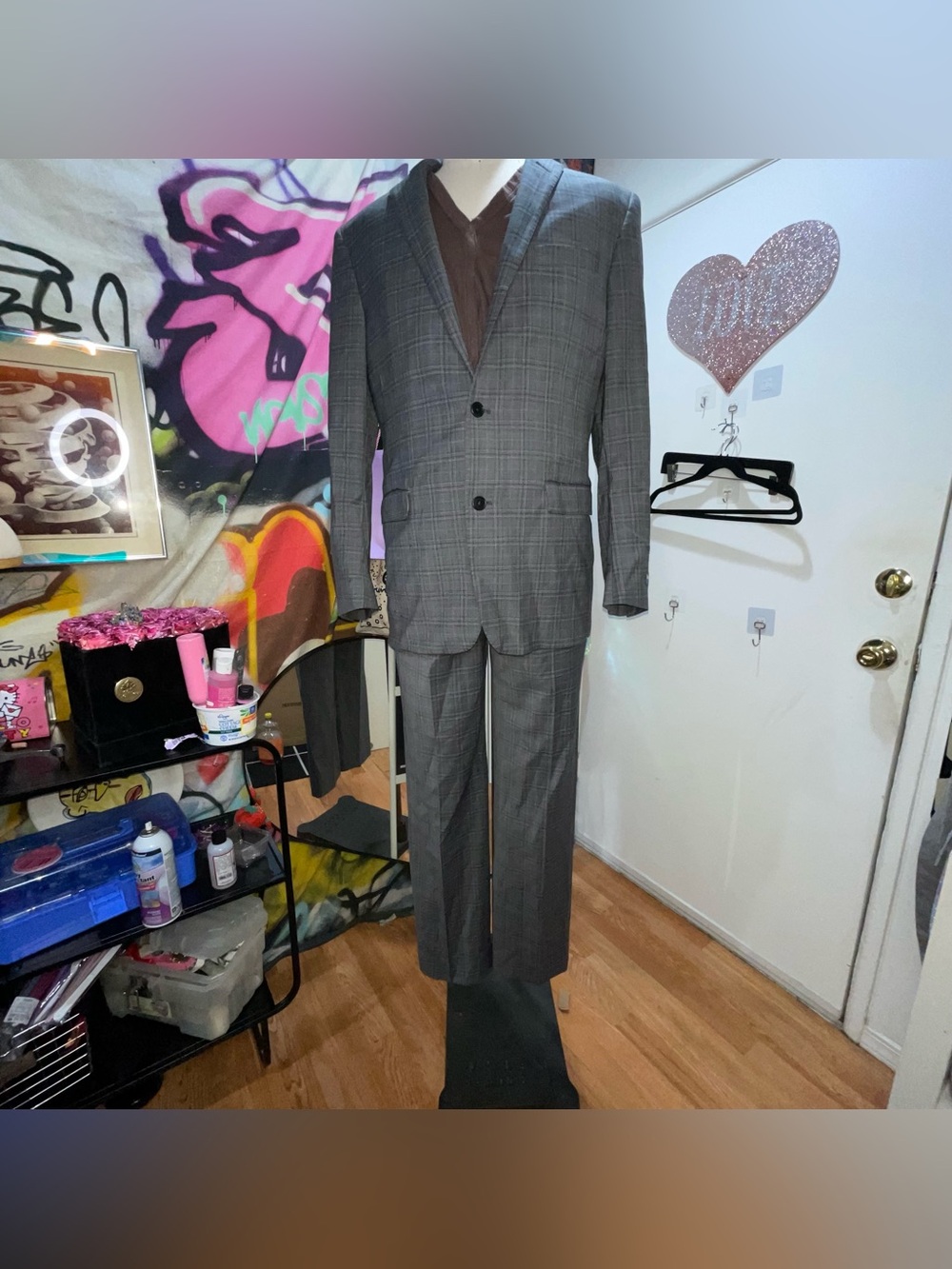Brooks Brothers GREY NWOT 100% wool 42L Regent Fit Suit (33x32) FULL SUIT
